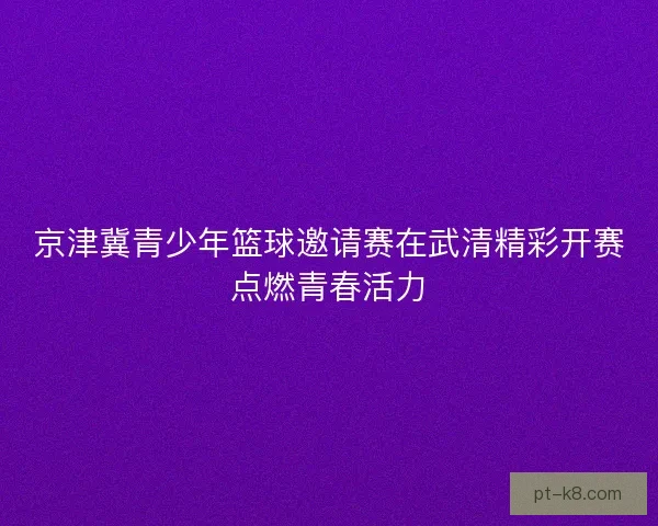 京津冀青少年篮球邀请赛在武清精彩开赛点燃青春活力